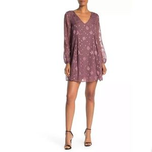 NWT BCBGeneration Floral Chiffon Shift Dress L